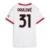 Maillot de foot AC Milan Strahinja Pavlovic #31 Extérieur vêtements Femmes 2024-25 Manches Courtes